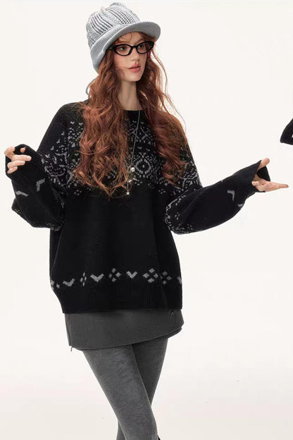 Lazy Wind Vintage Sweater Top