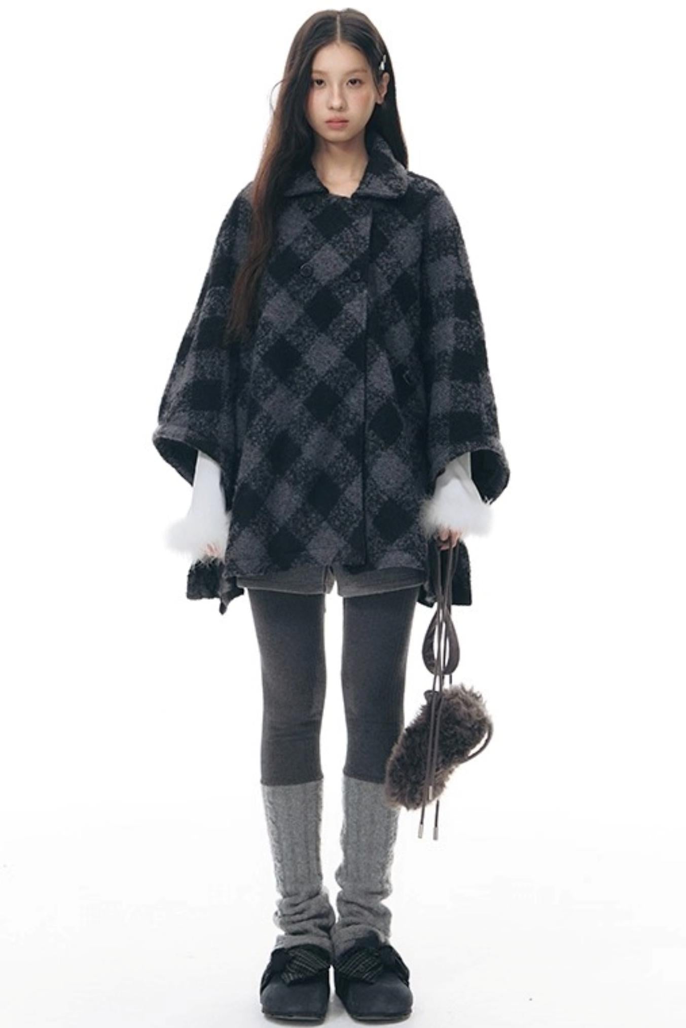 Furry Patchwork Base Layer Top