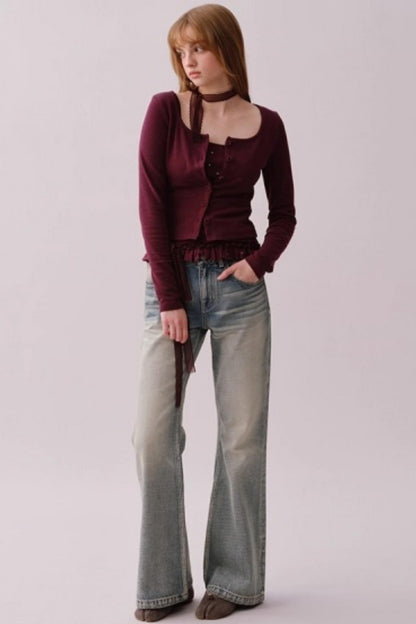 Retro Polka Dot Camisole Set-Up