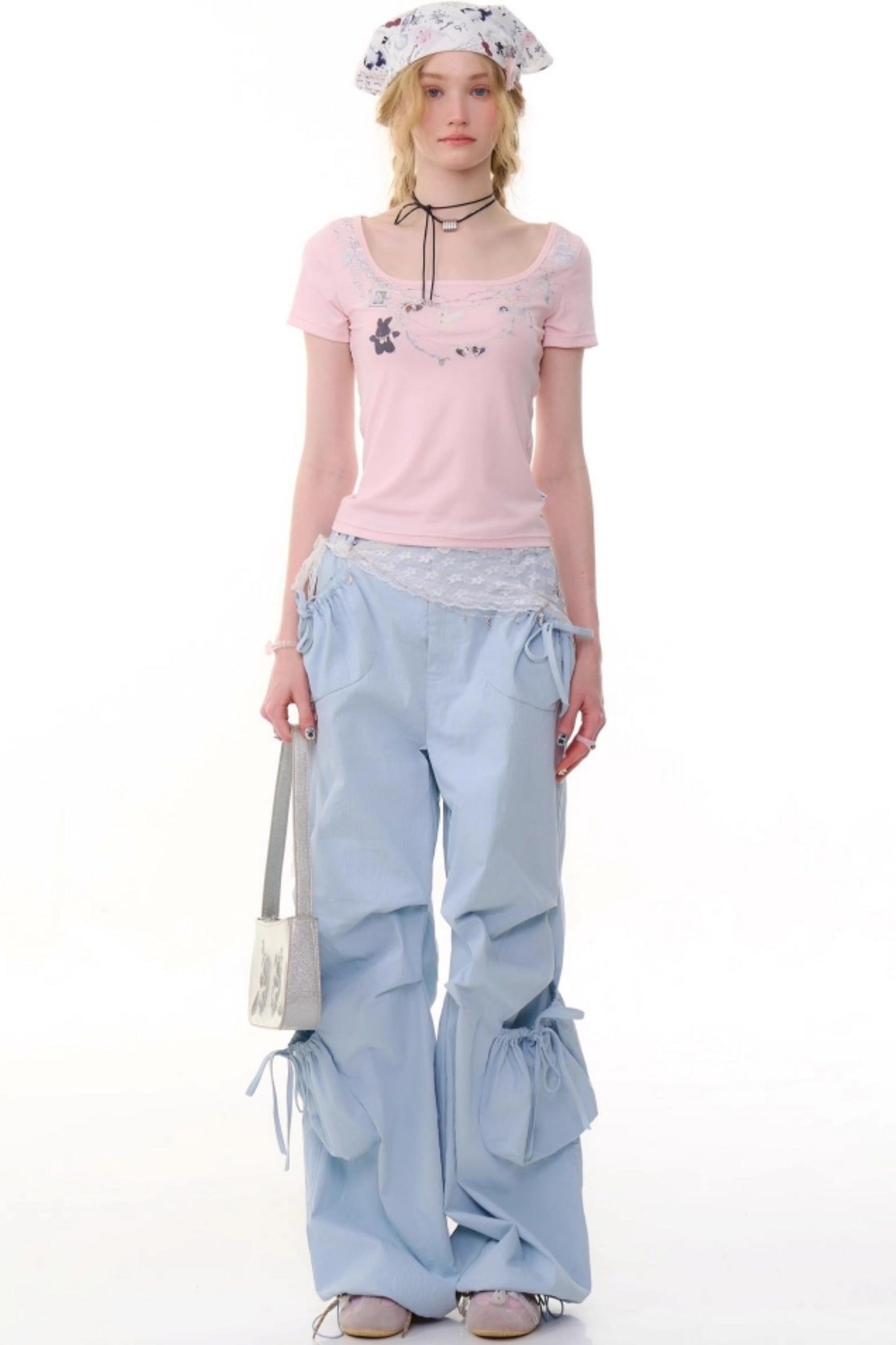 High-Waisted Wide-Leg Trousers