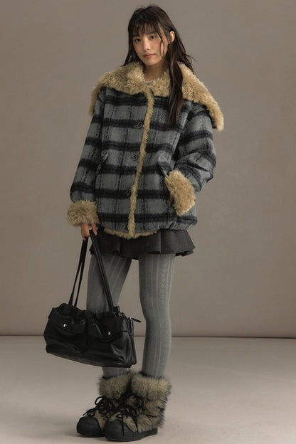 Sea Painter Navy Plaid Jacket