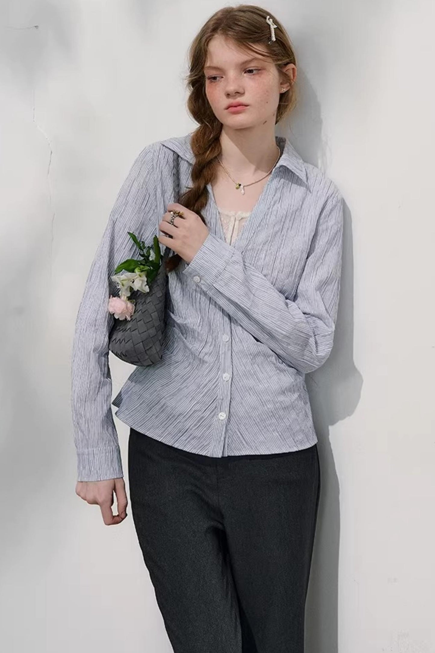 Sea Foam V-Neck Shirt