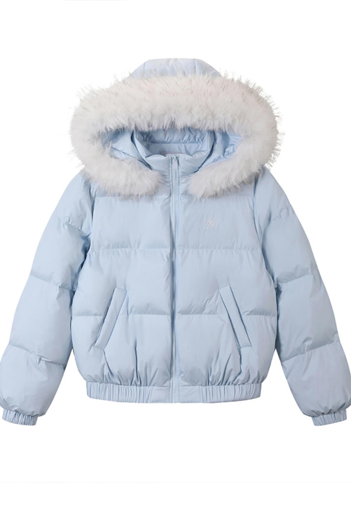 Fur Collar Hooded Down Jacket