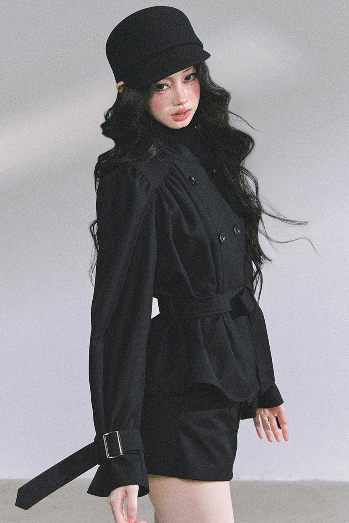 French Autumn Coat & Skirt Set-Up