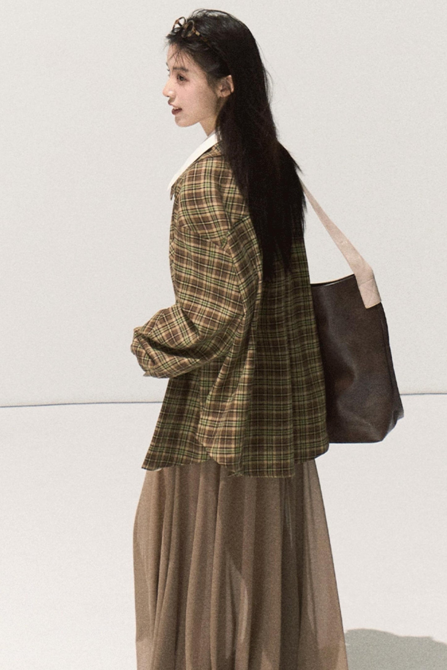 Vintage Striped Texture Layered Shirt