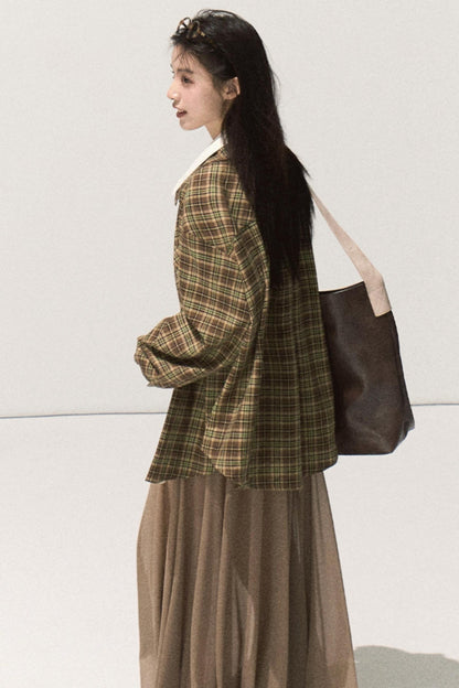 Vintage Striped Texture Layered Shirt