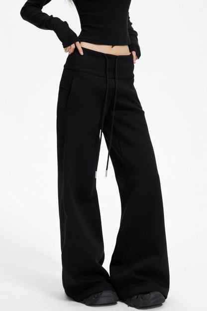 High Waist Wide Flared Sweatpants
