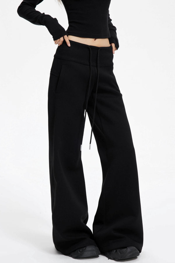 High Waist Wide Flared Sweatpants