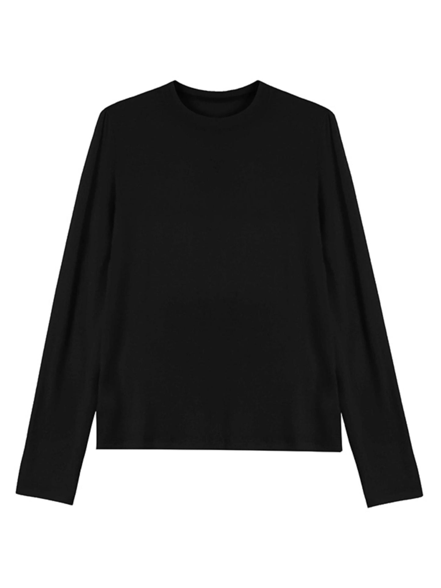 Seamless Long-Sleeved Wool Knit Top