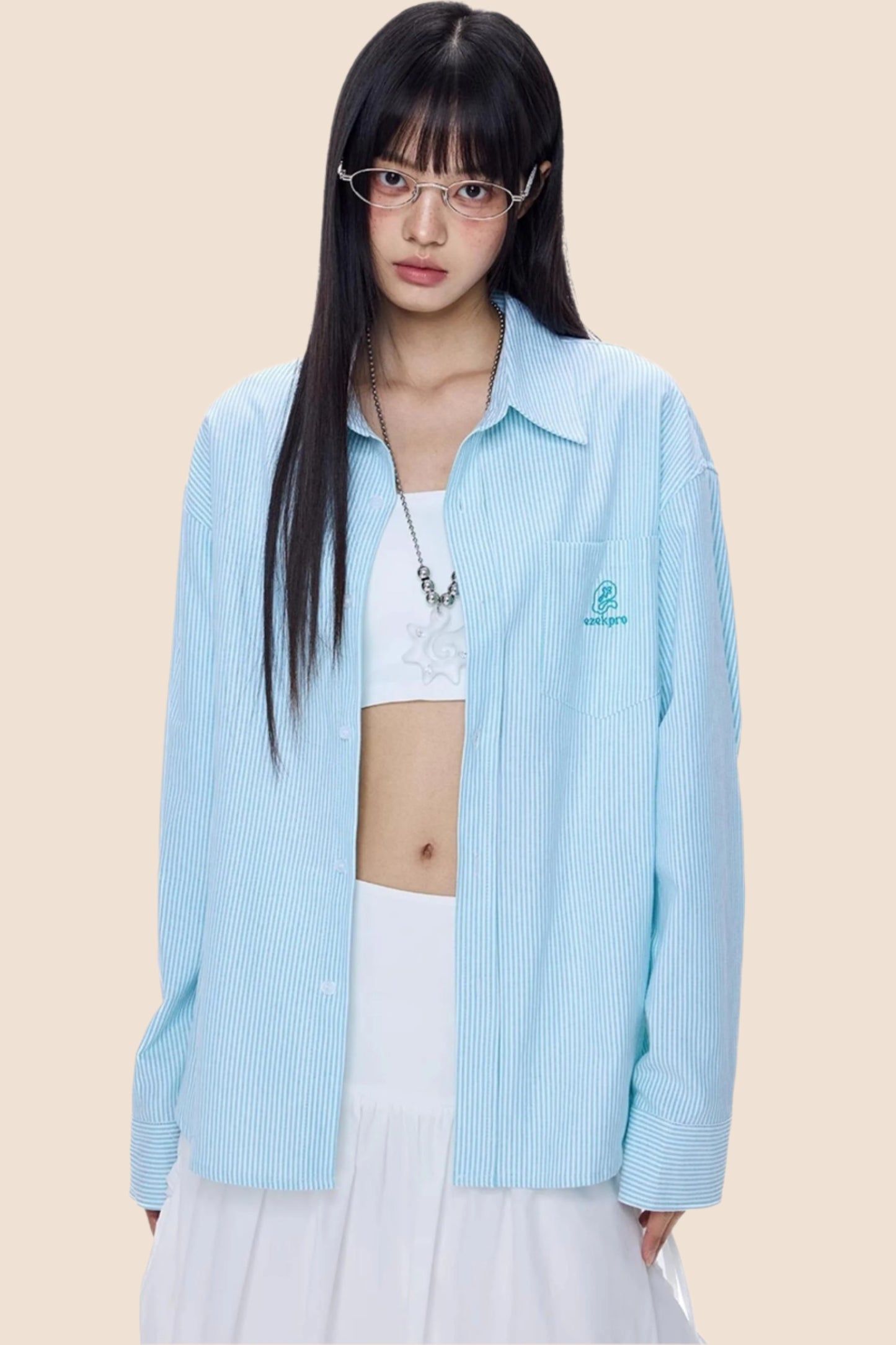 American Summer Stripe Shirt Top