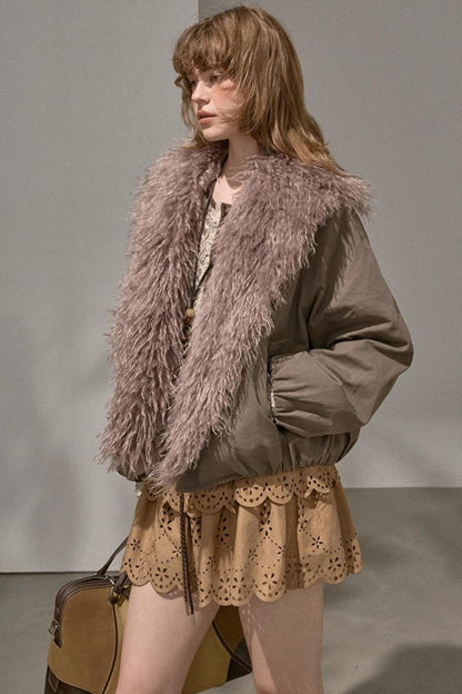 Cascading Vintage Short Skirt