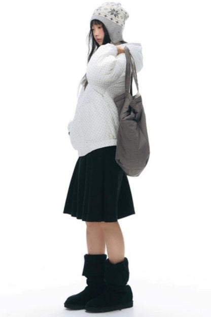 Reversible Polka Dot Hooded Jacket