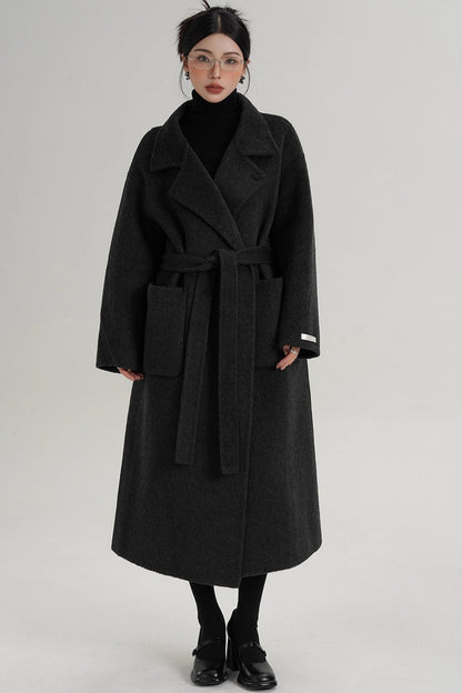 Elegant High-Neck Wool Coat