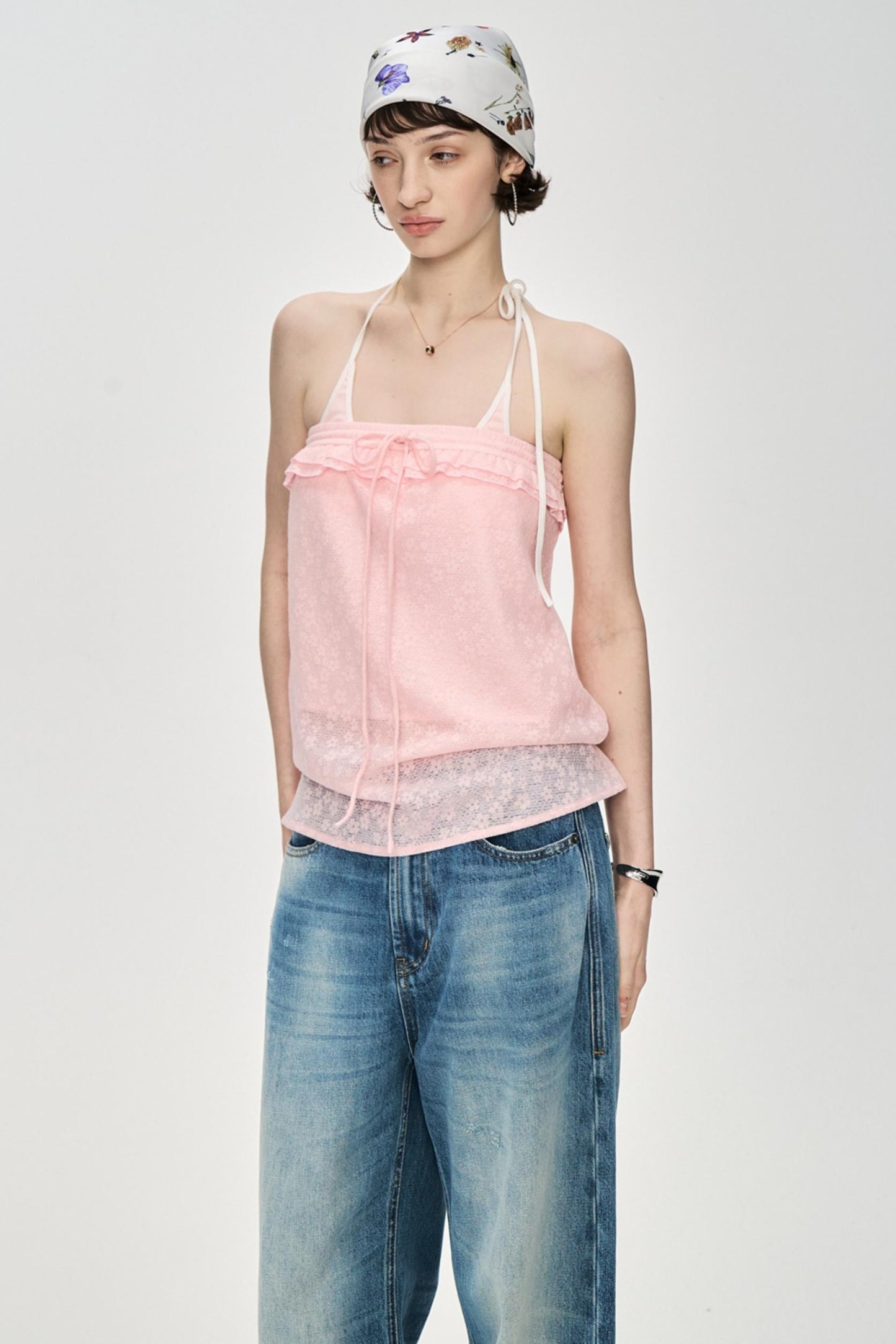 Lace-Up Camisole