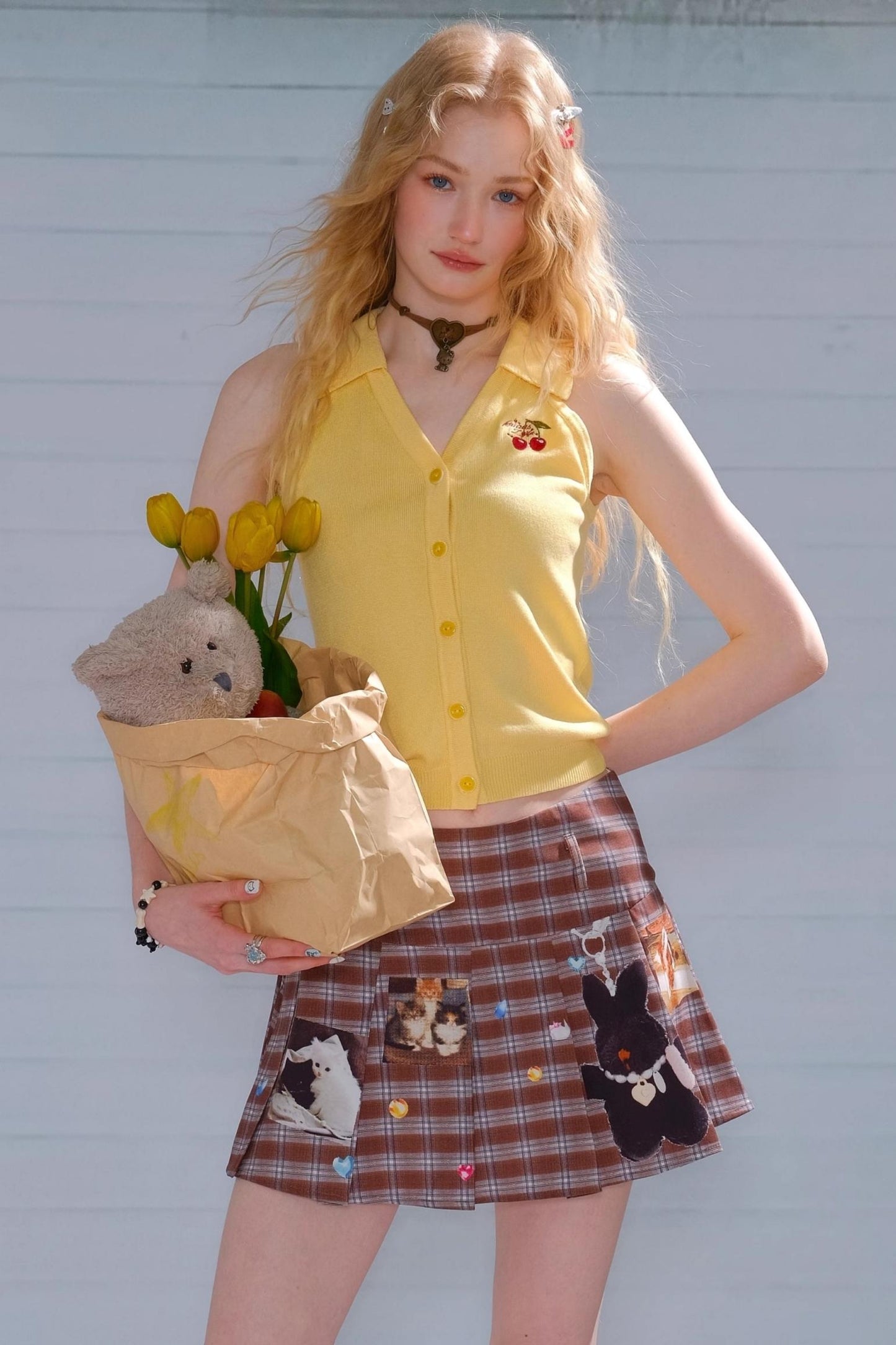 Slim Fit Knitted Vest