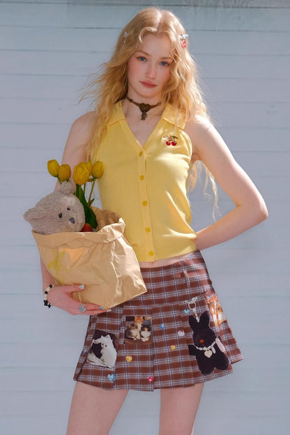 Slim Fit Knitted Vest