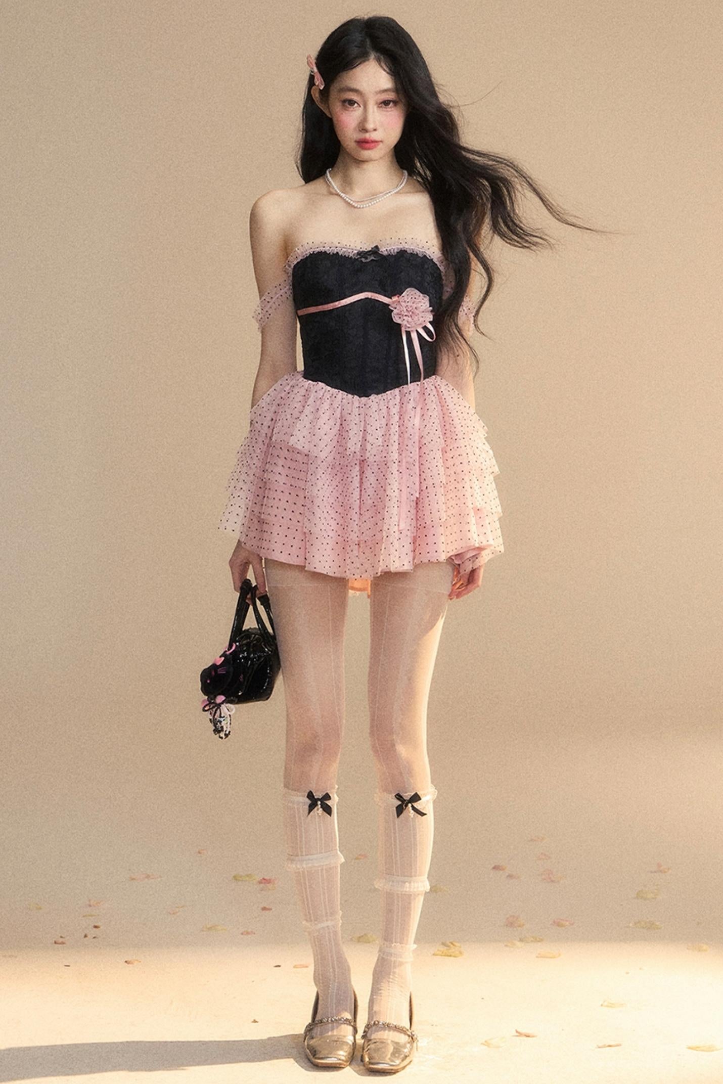 Slim Fit Cake Skirt Dress