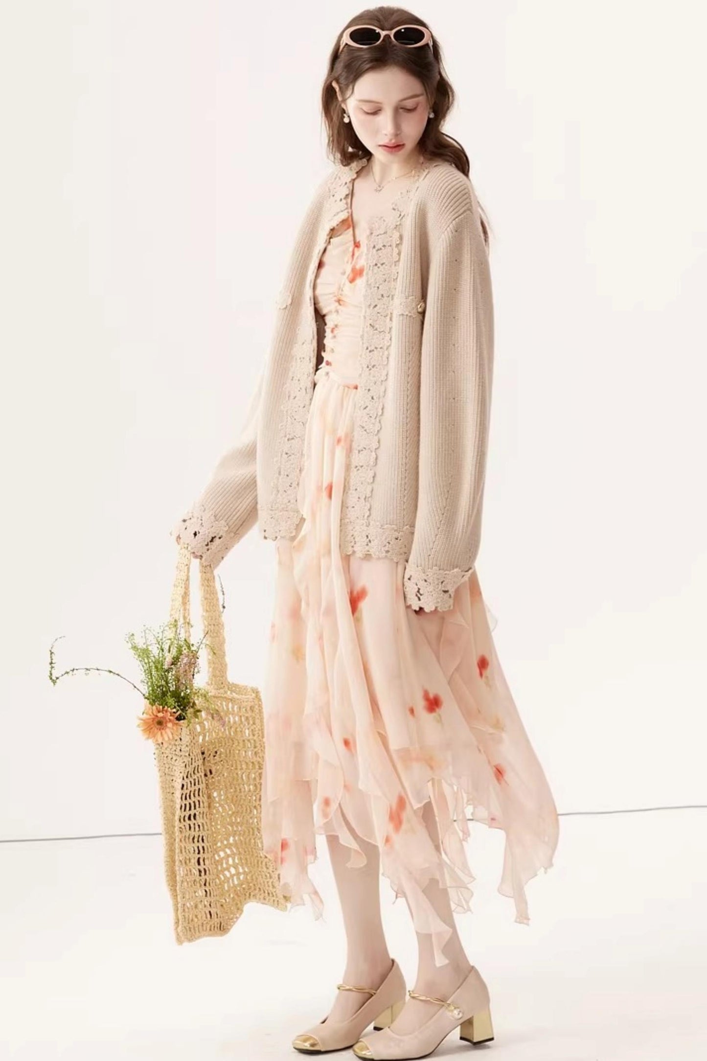 Vintage Embroidered Wool Cardigan