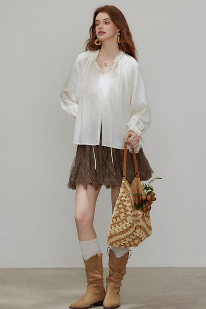 Silhouette V-Neck Shirt