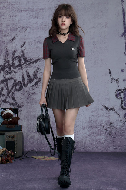 Layered Style Polo T-Shirt