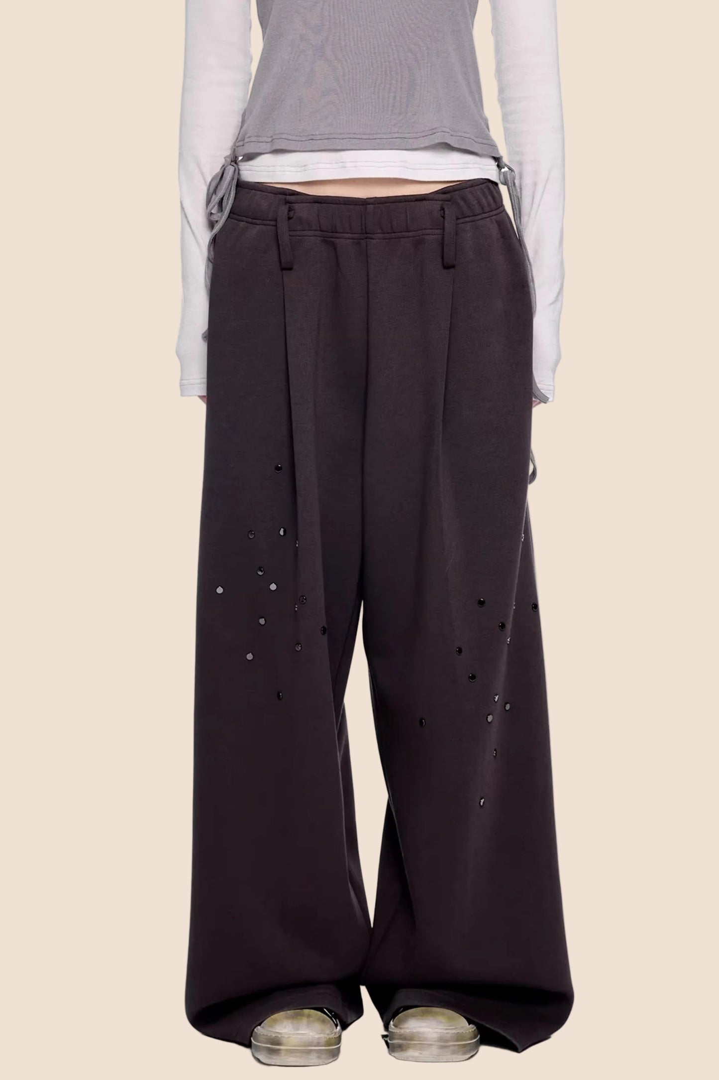 Rivet Retro Wide-Leg Pants Set-Up