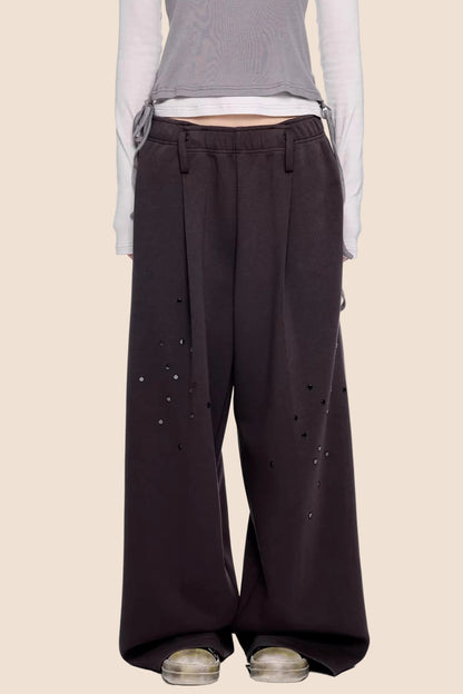 Rivet Retro Wide-Leg Pants Set-Up