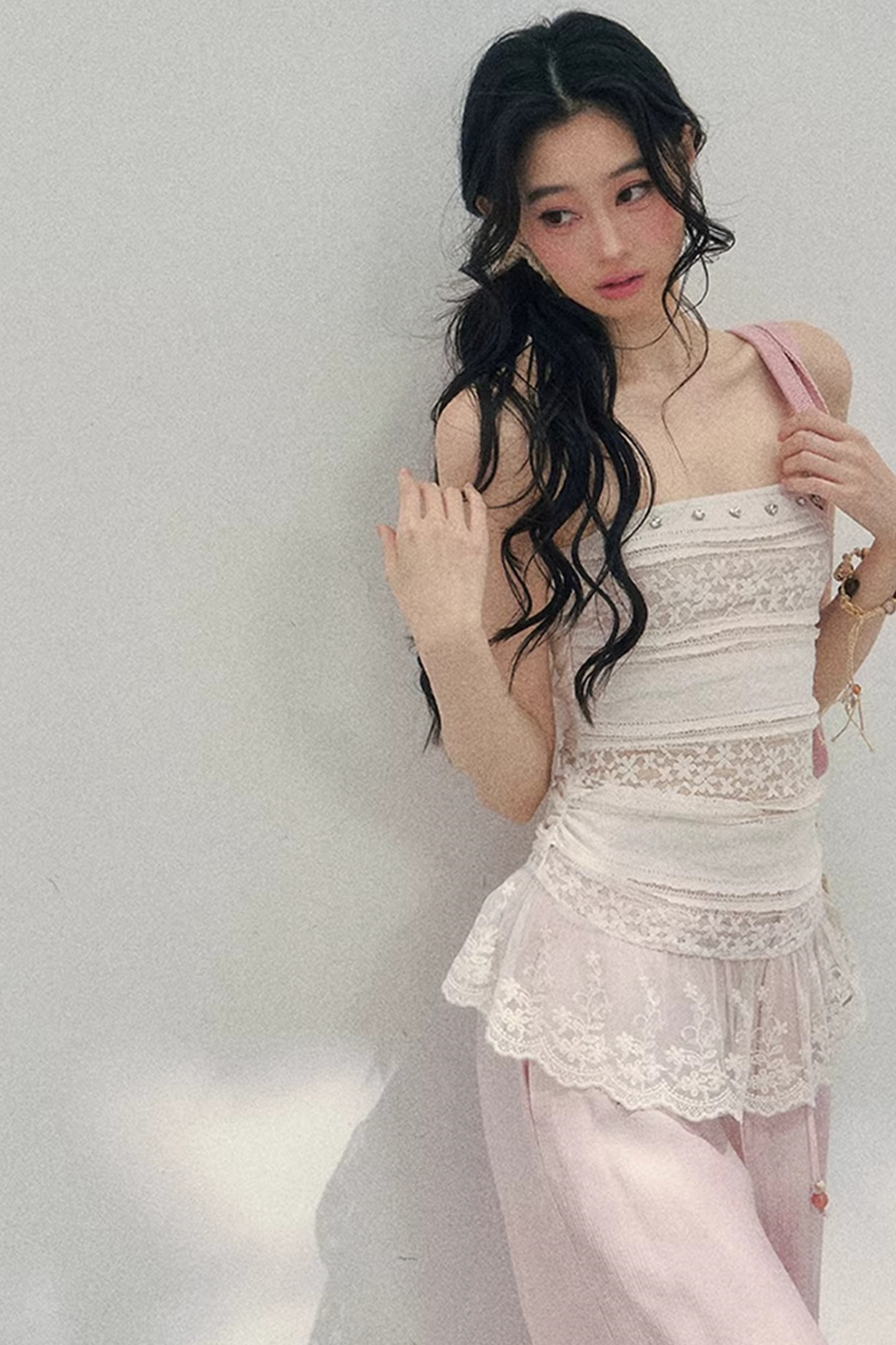 Hazy Muse Lace Tube Top