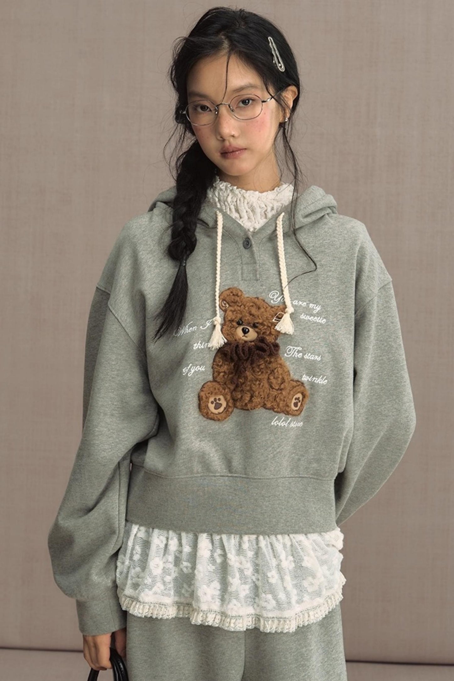 Fluffy Hooded Sweatshirt