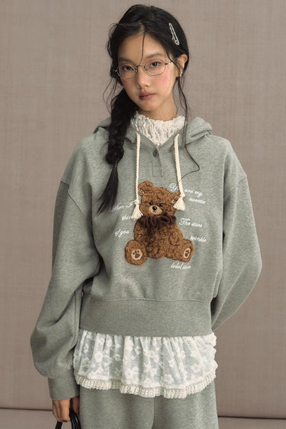 Fluffy Hooded Sweatshirt