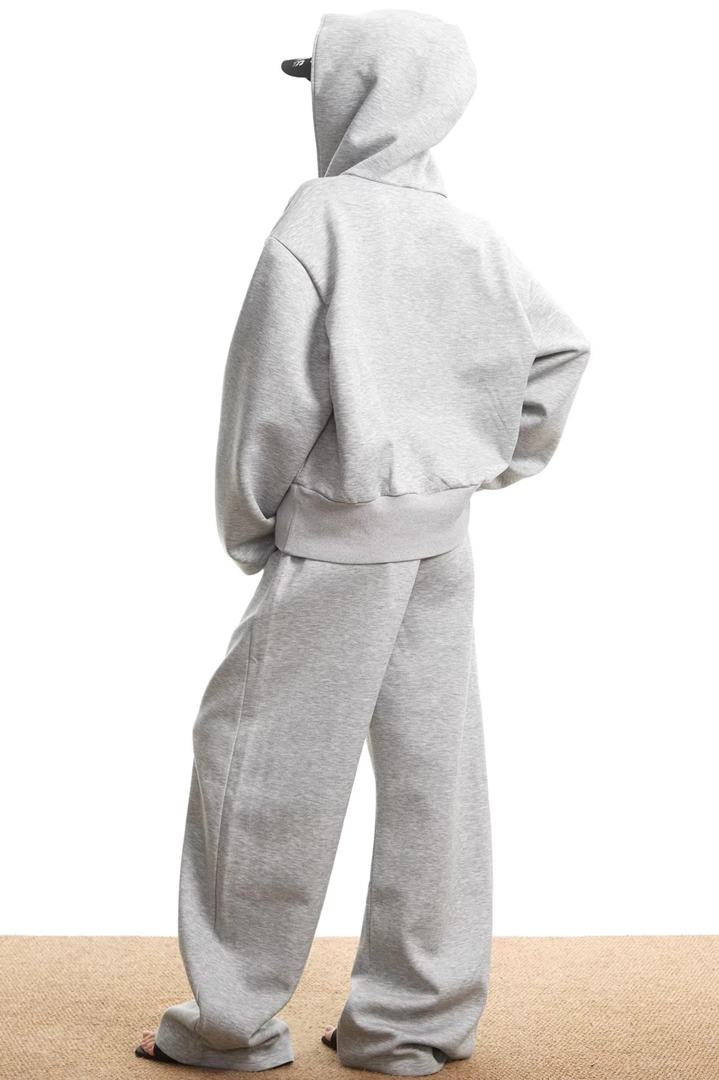 American Gray Hooded Sweatshirt Set-Up