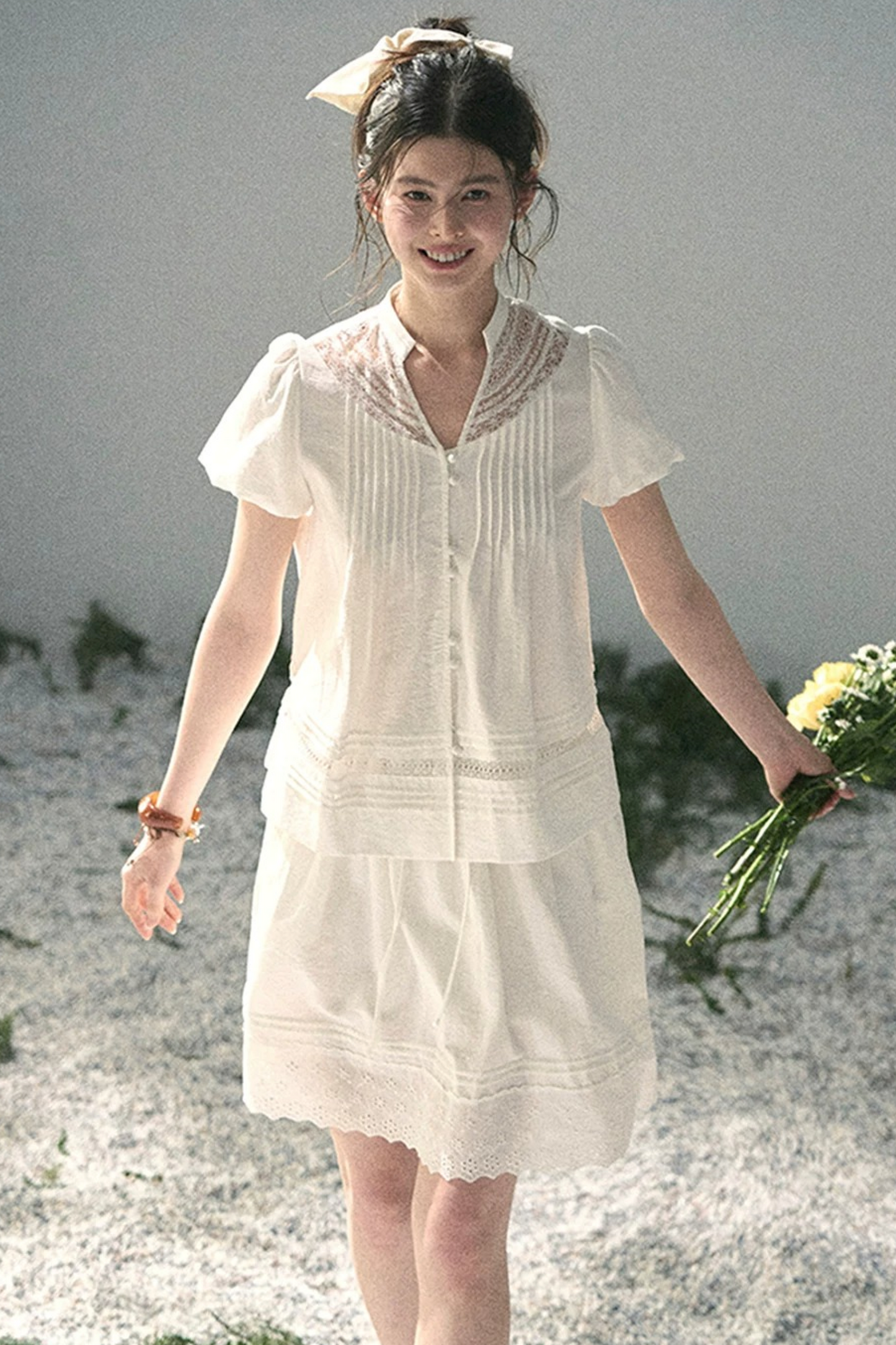 Moonlight Lace Top Two-Piece Set-Up