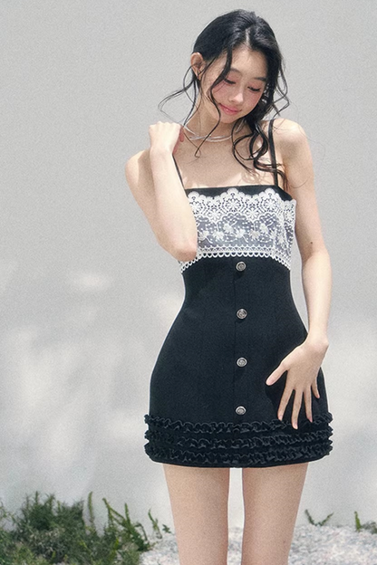 Night's Monologue Lace Dress