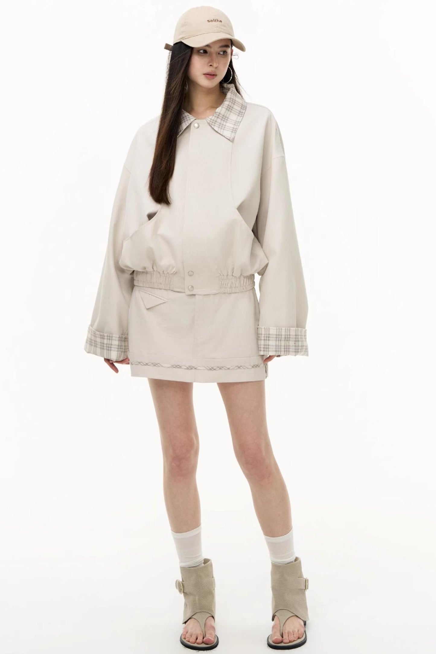 Salt Check Trench Coat Set-Up