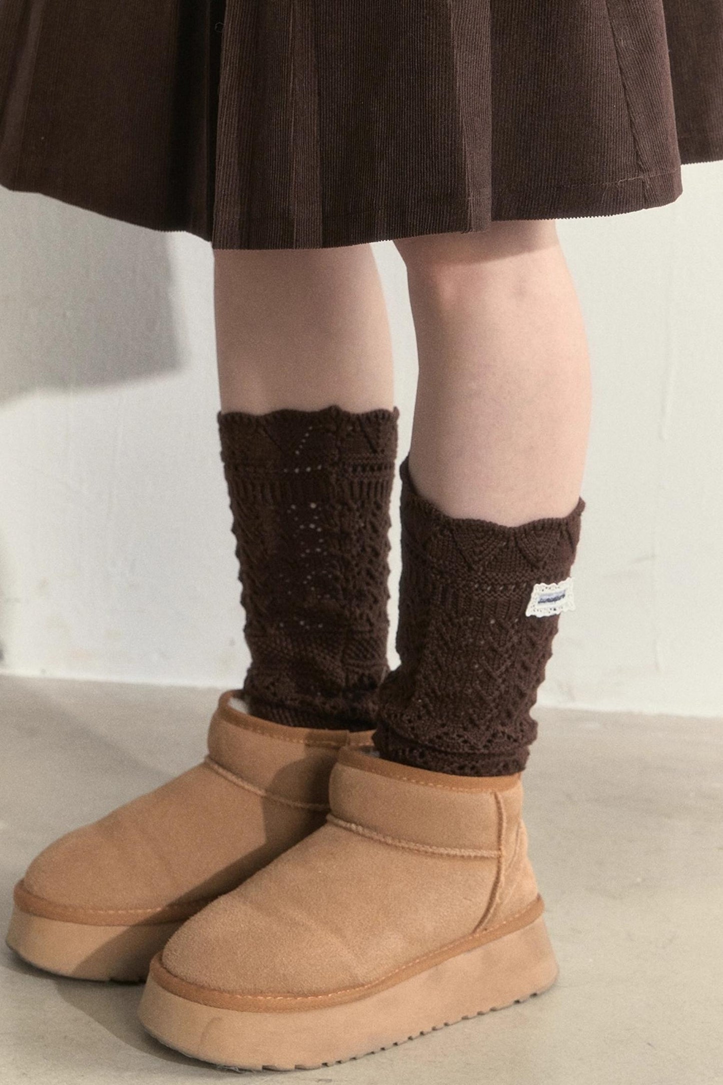 Vintage Crochet Woolen Socks