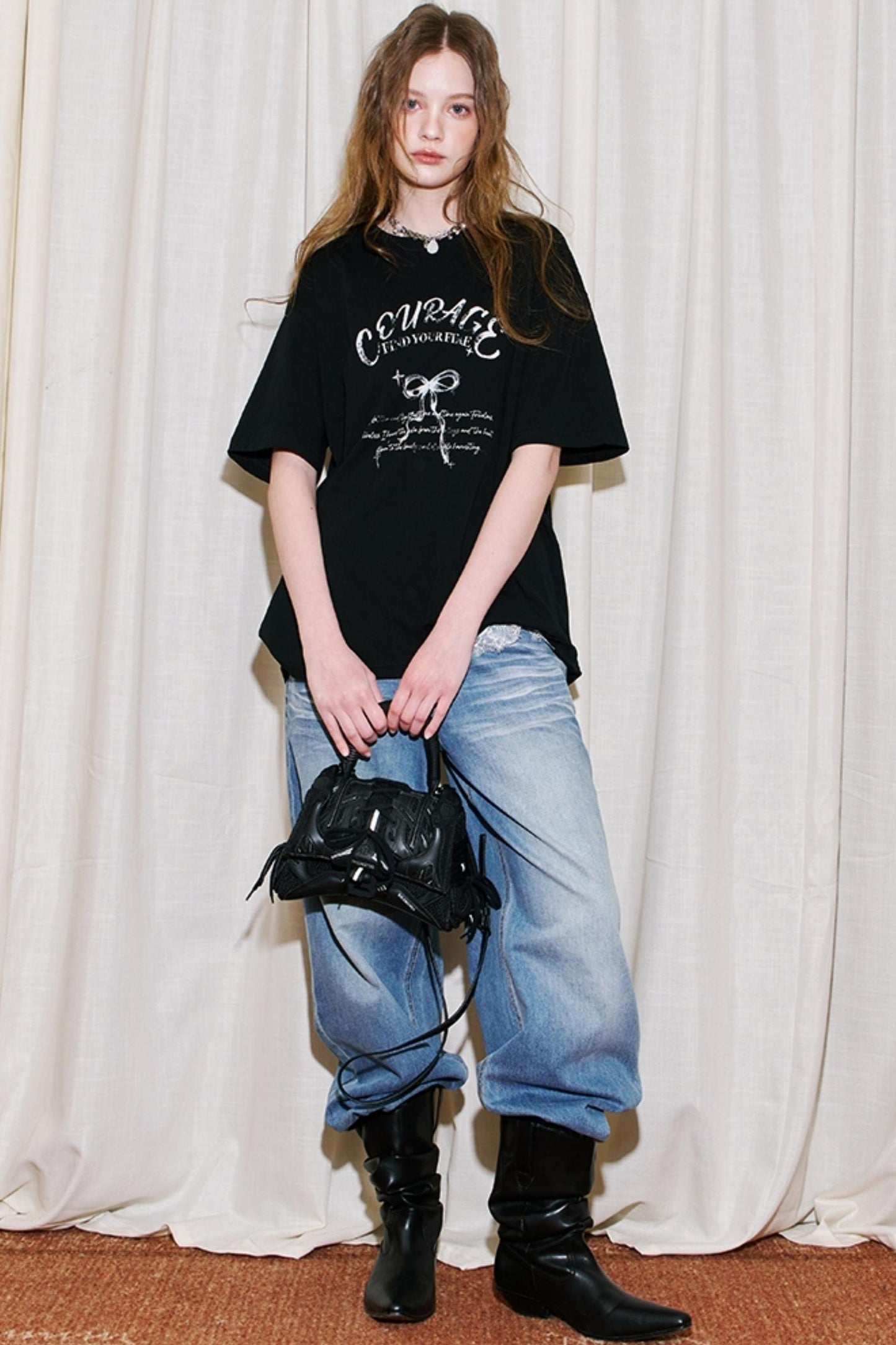 Vintage Bow Print Tee