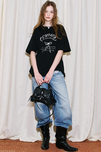 Vintage Bow Print Tee