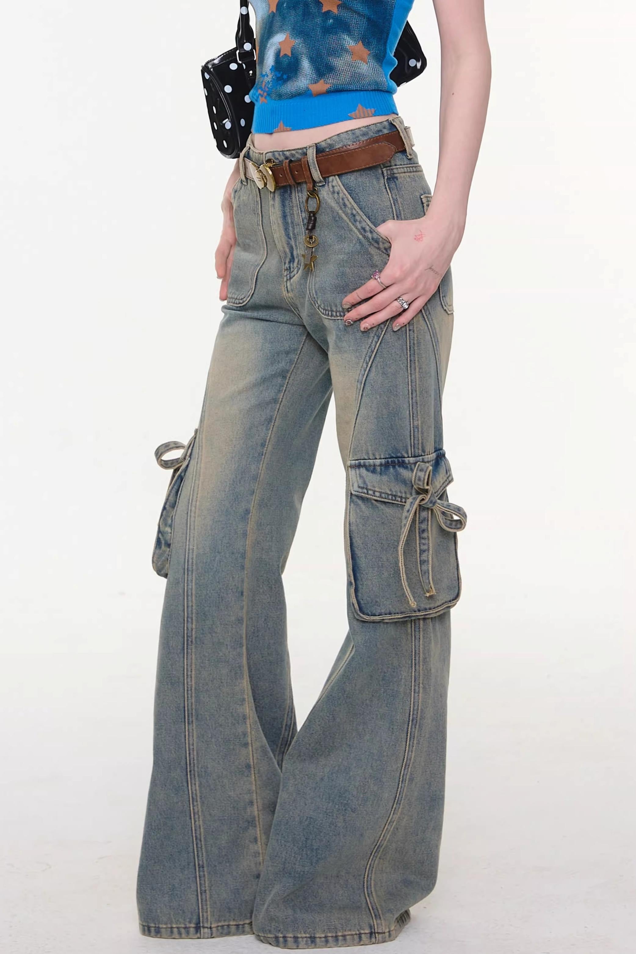 Butterfly Edge Flared Jeans – UrbanSheek