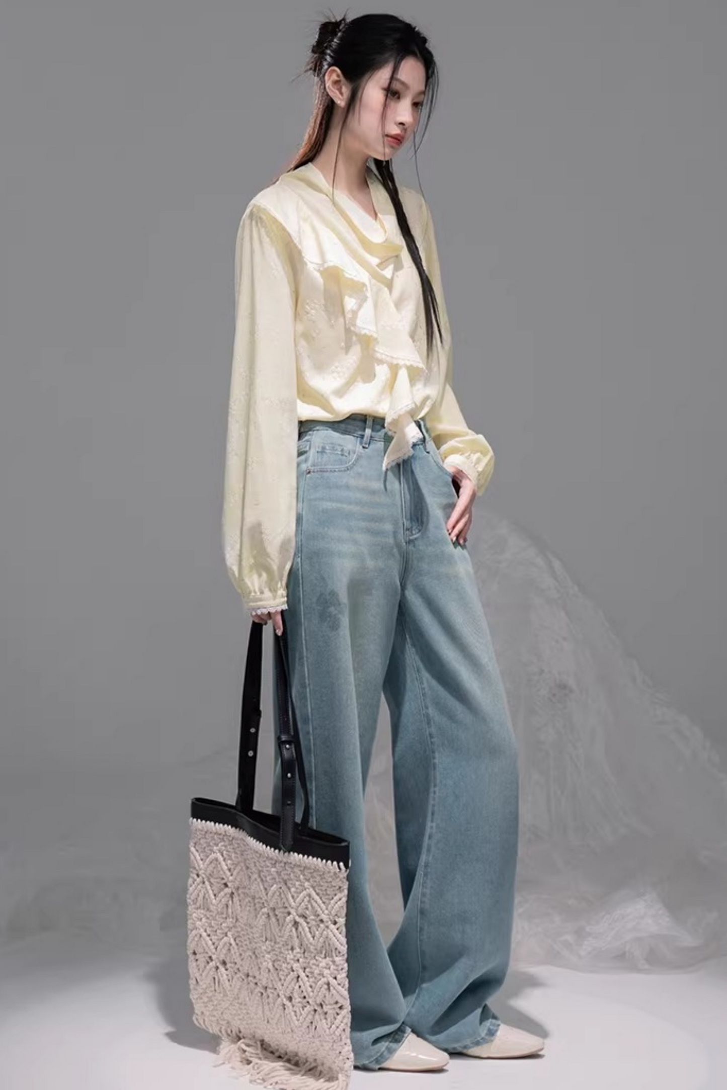 Sea Blue Lyocell Jeans