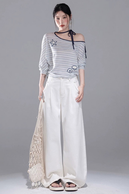 Starfish Off-Shoulder Tee