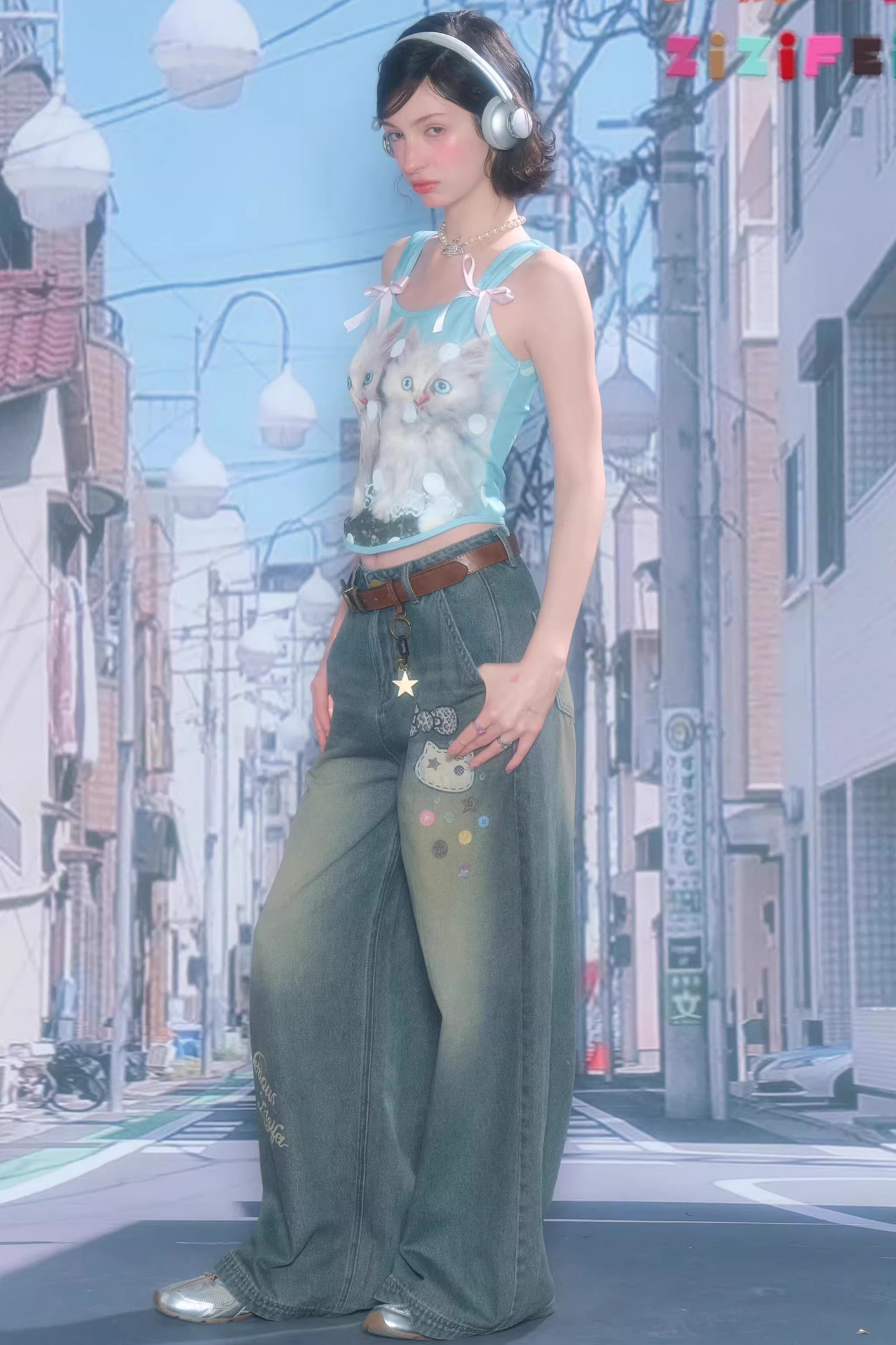 Soft Candy Polka Dot Top