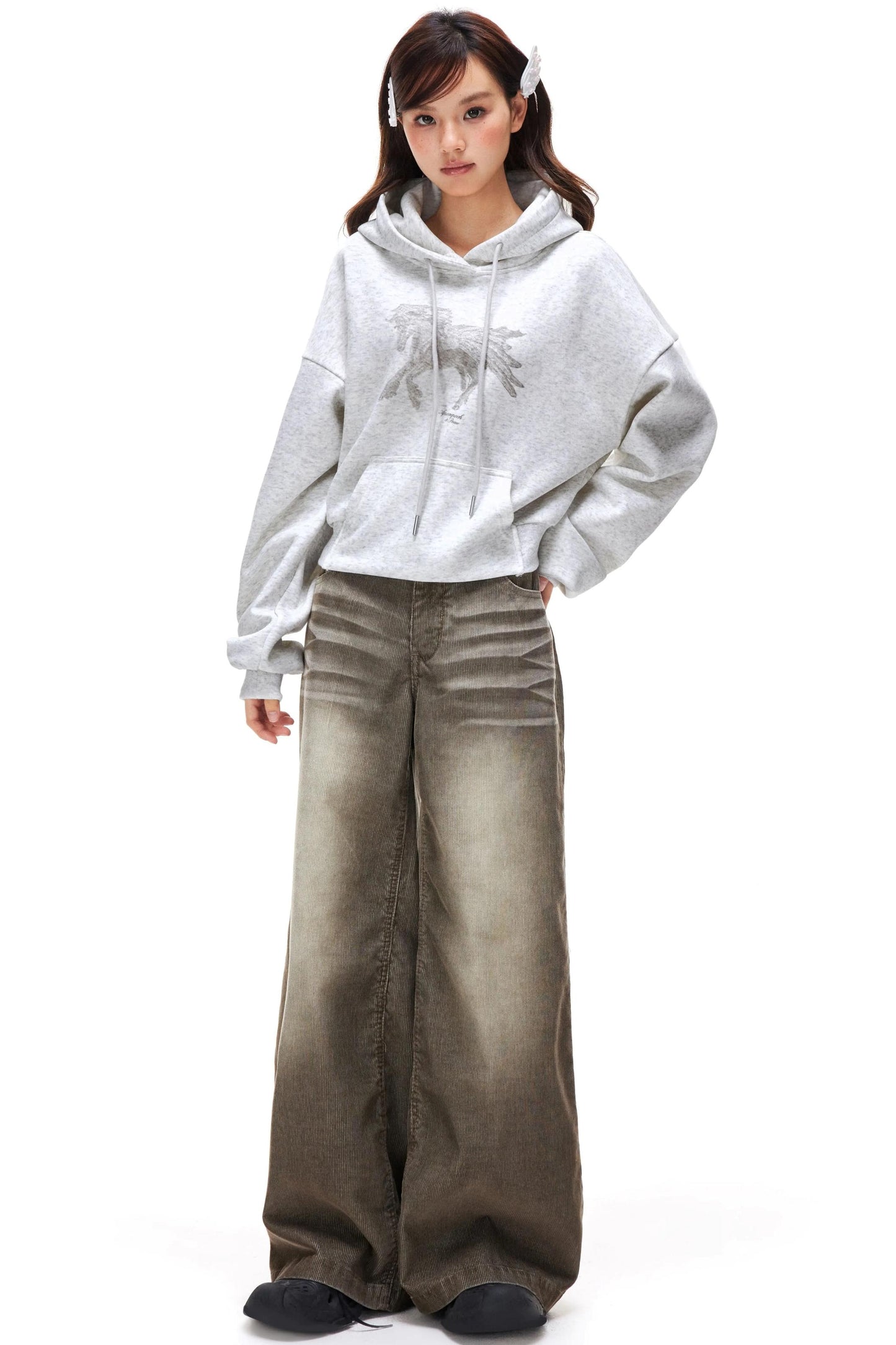 Retro Washed Corduroy Pants