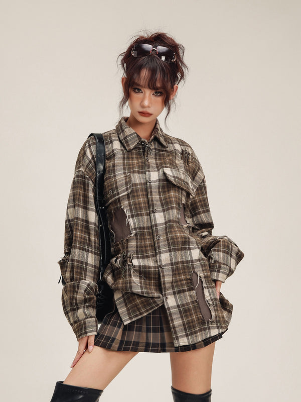 American Vintage Plaid Casual Shirt