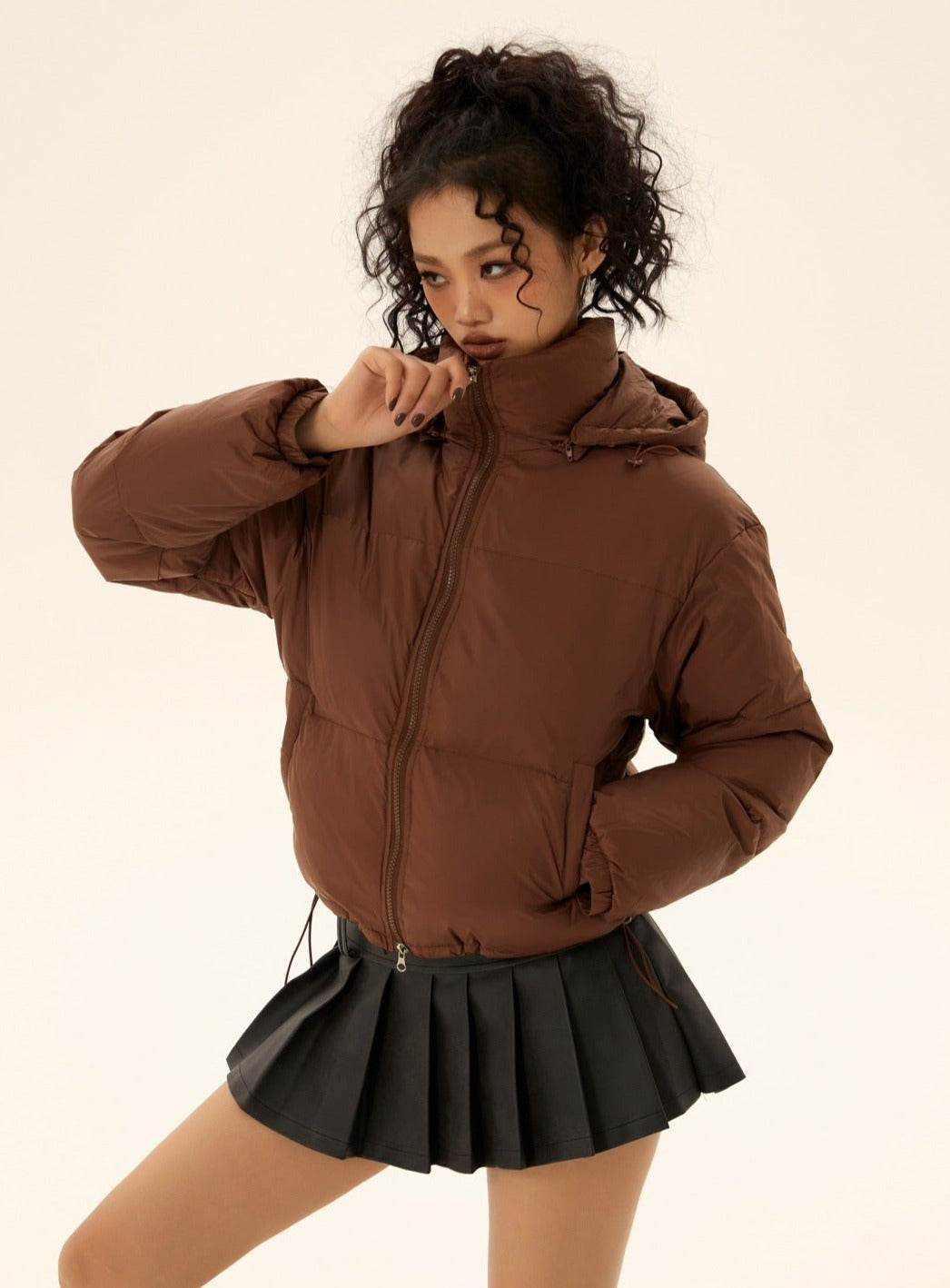 Long-sleeved Loose Down Jacket