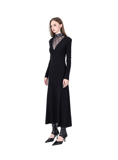 EXTRAGE Kleid mit hohem Nacken