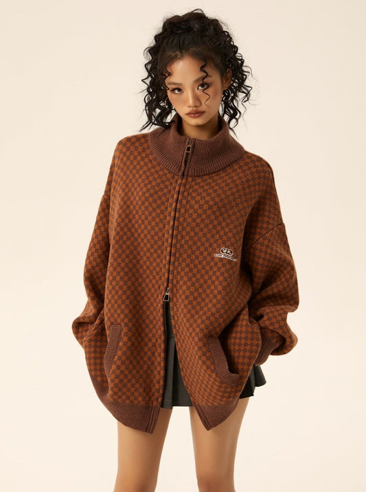 Loose casual knitwear coat