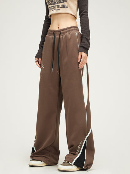 American retro straight loose pants