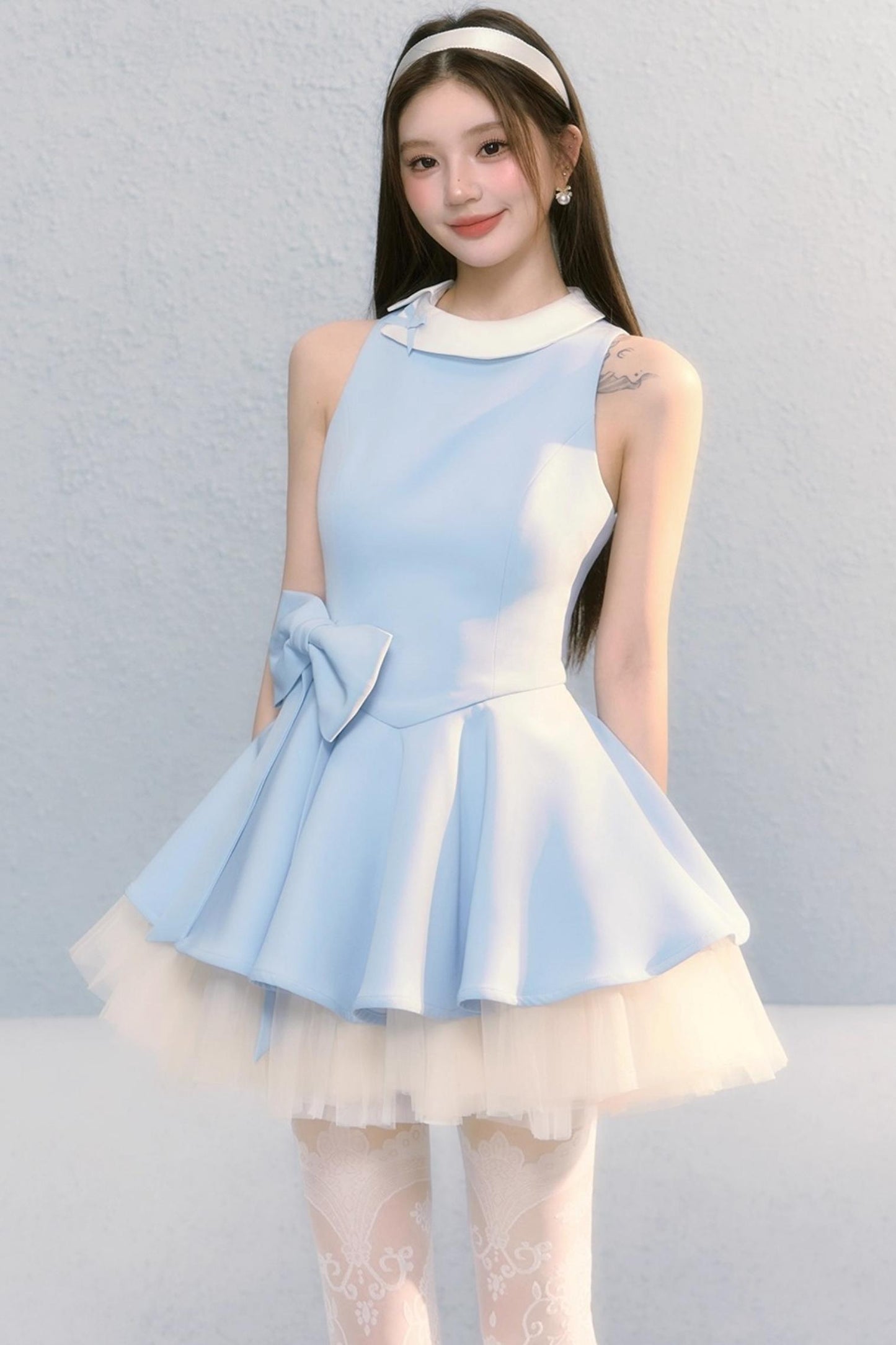 Fugitive Princess Mesh Panel Ballet Dress