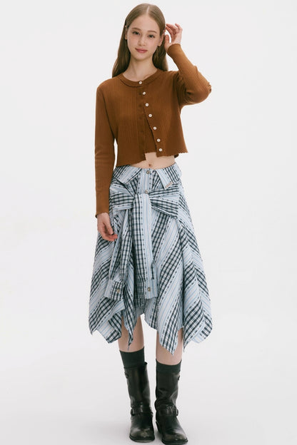 Autumn Flower Knitted Cardigan