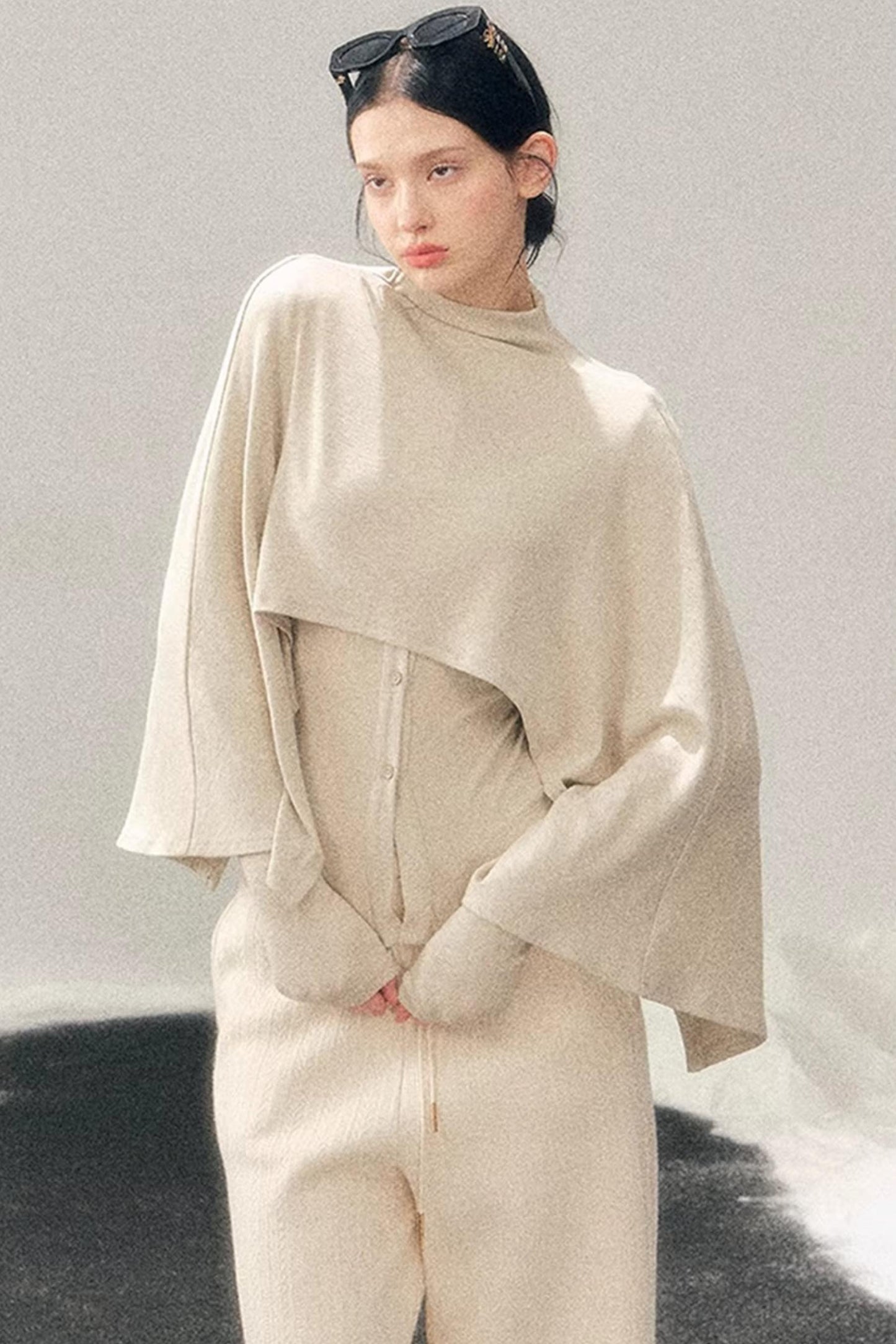 Moss Pattern Long Sleeve Top Set