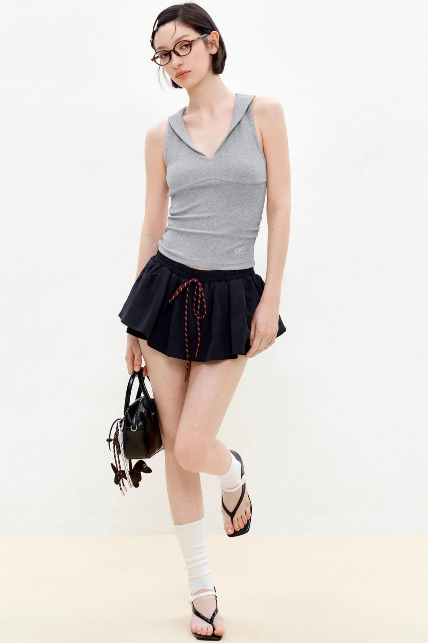 Sleek V-Neck Knit Vest